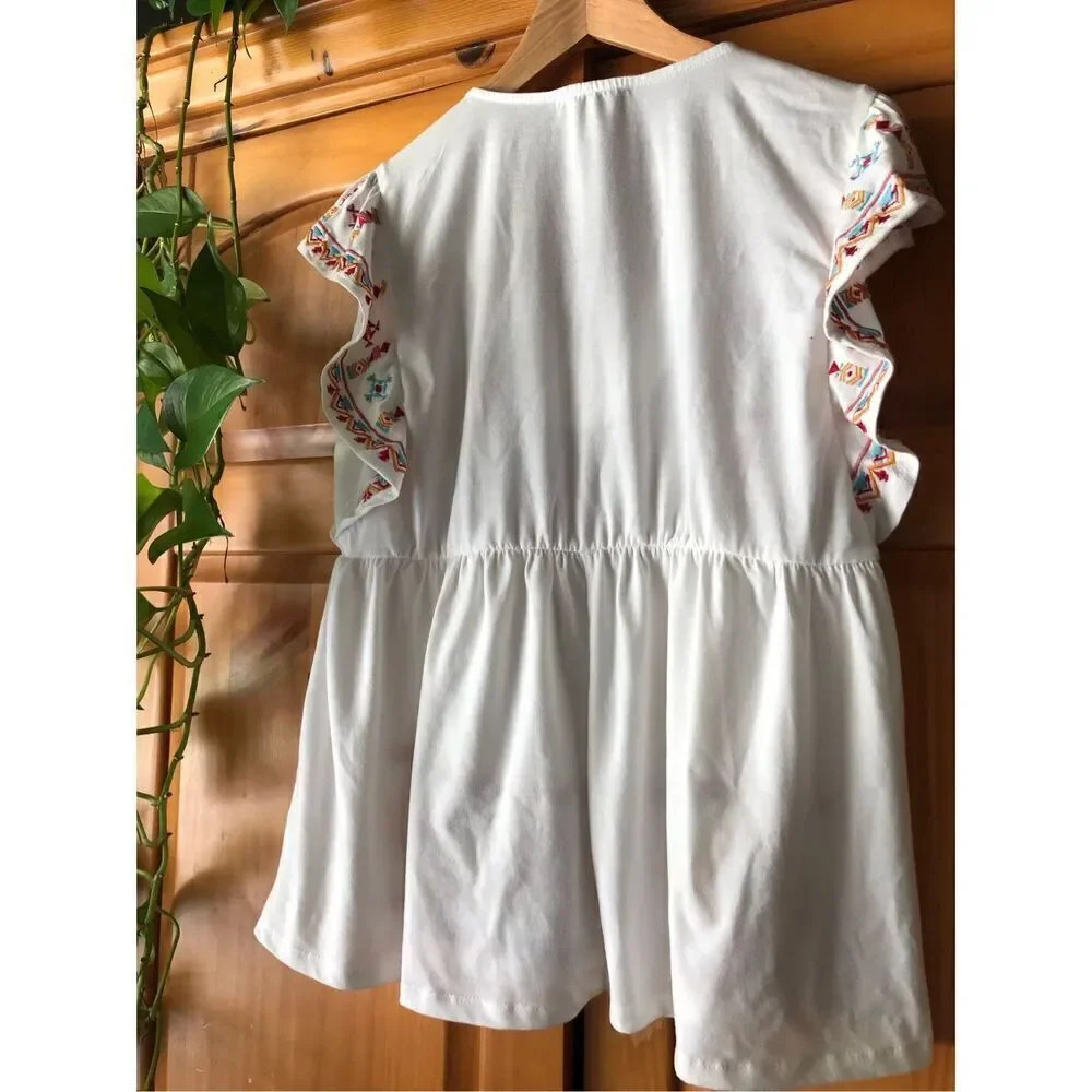 Savanna Jane Aztec Embroidered Top Size L - Picture 8 of 13